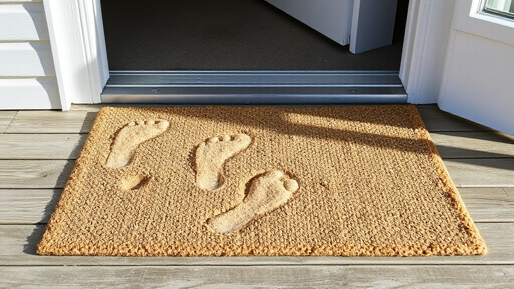 accurate doormat size placement