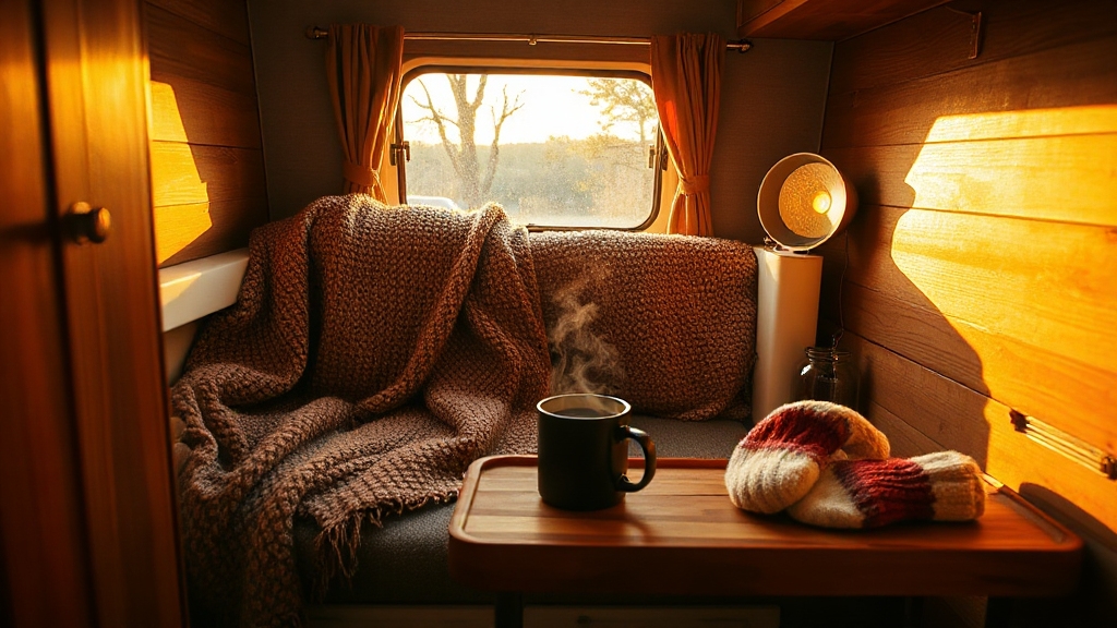cozy camper blankets and cushions