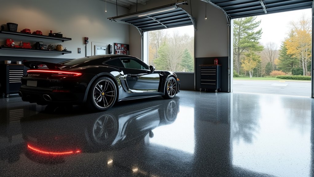 garage epoxy durability resistance aesthetics