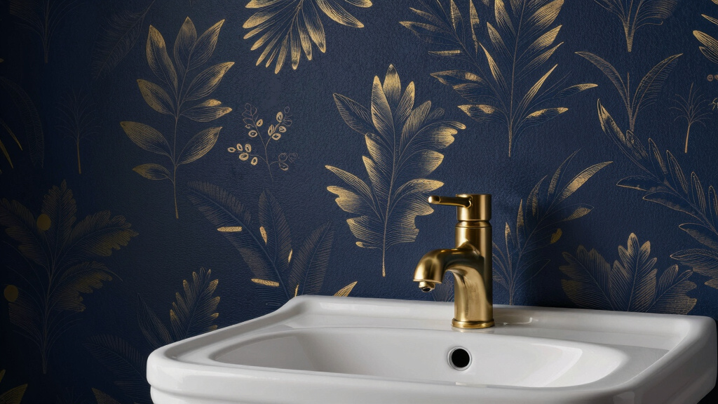 best powder room wallpaper