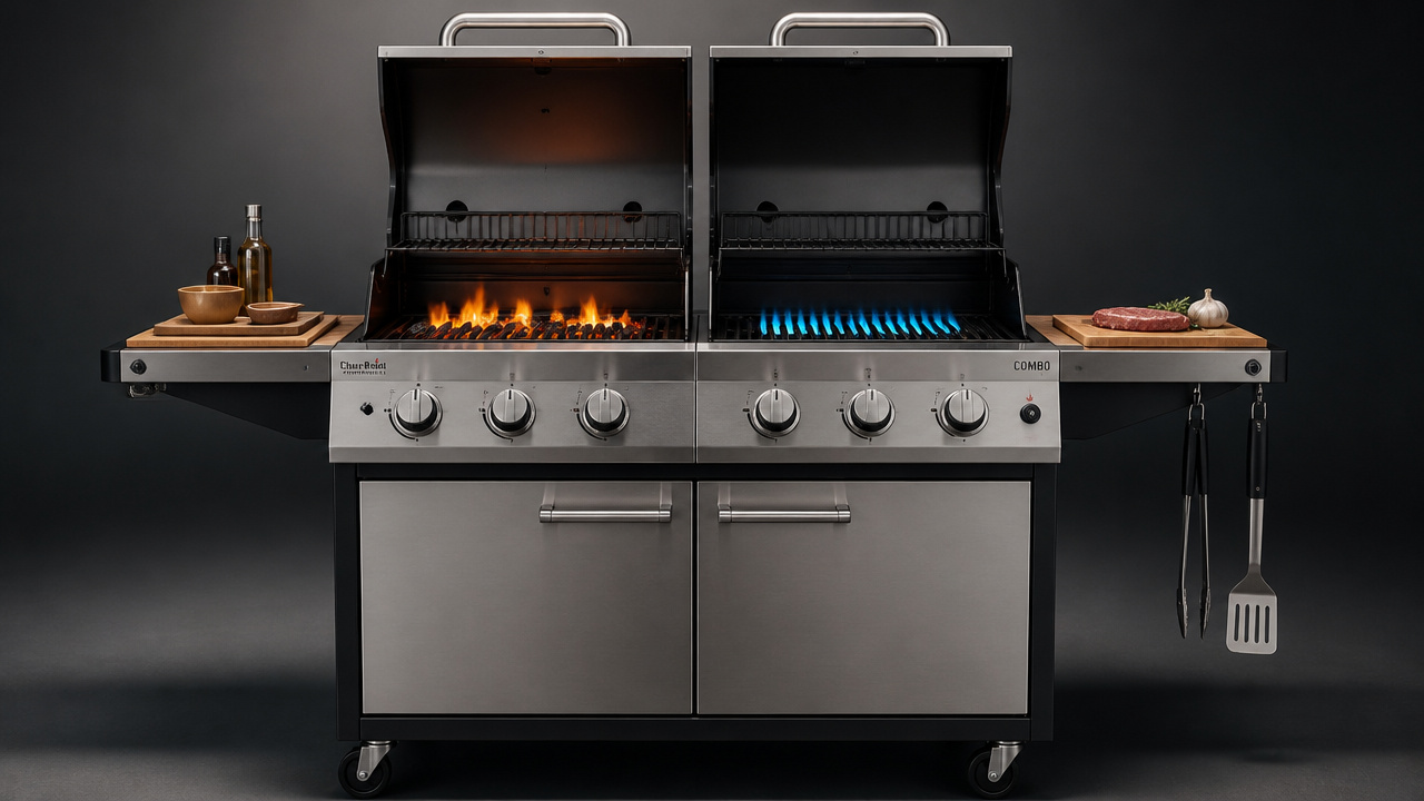 best charcoal gas grill combination