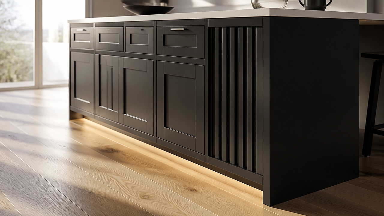 best floor for dark kitchen cabinets
