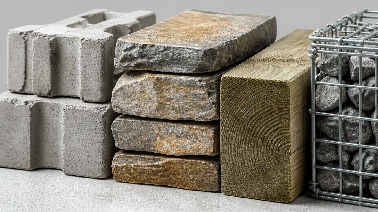best material for retaining wall