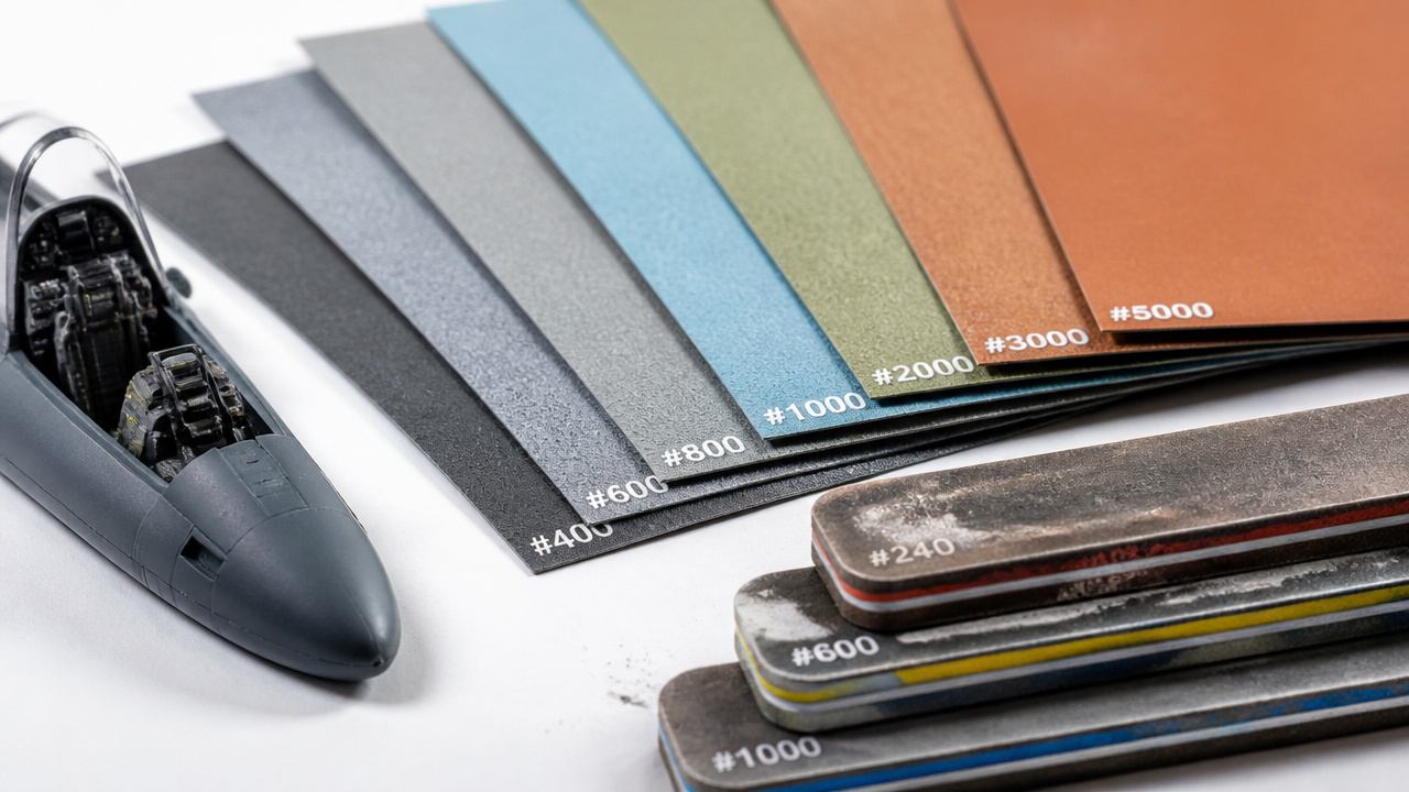 best sandpaper grit for plastic model making