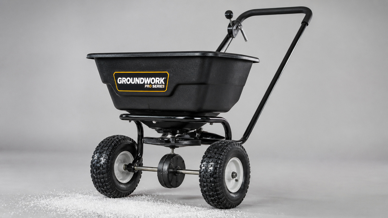 best walk behind salt spreader
