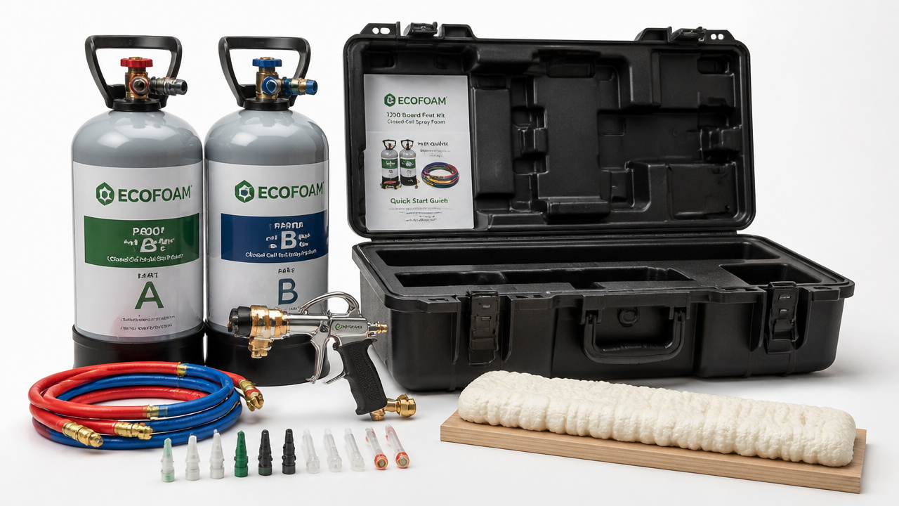 best 1200 board foot closed cell spray foam kits
