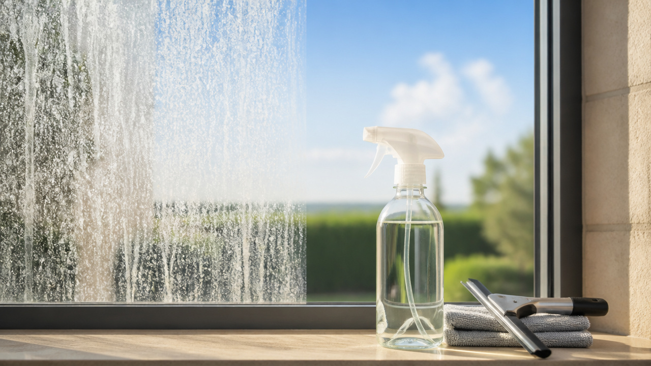 best outdoor window cleaner for hard water stains
