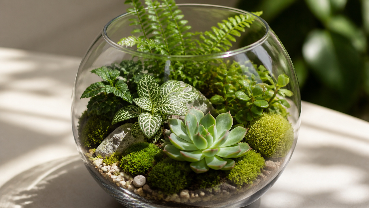 best plants for open terrarium