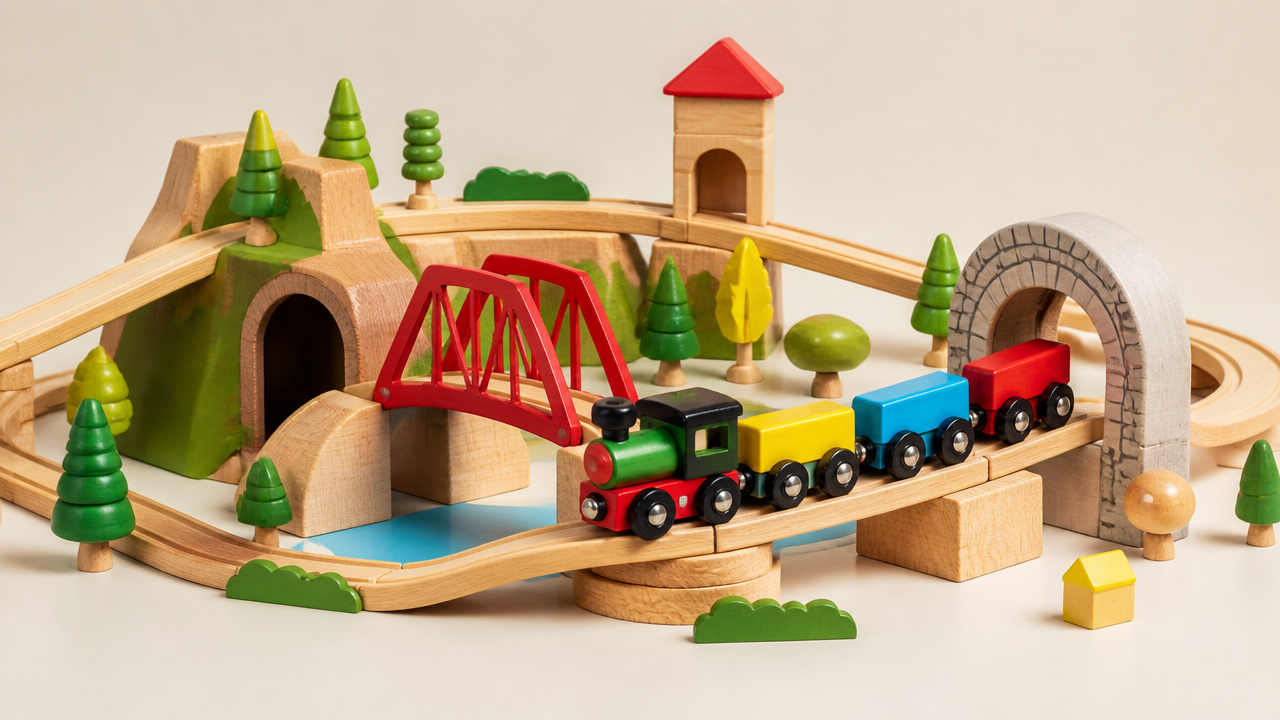 best wooden train sets for 3 year olds