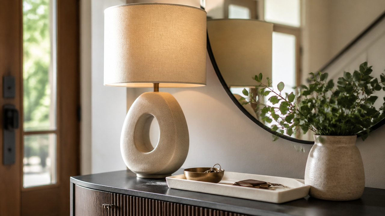 best lamps for entryway table