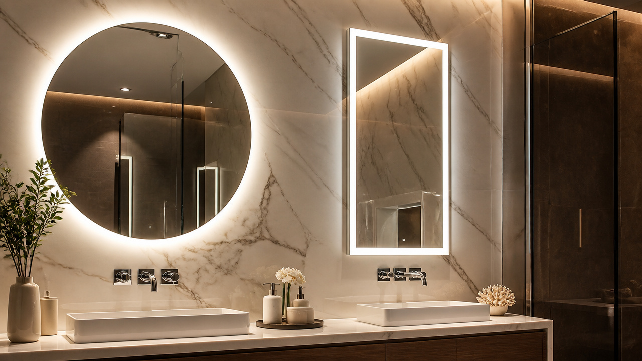 best lighted bathroom mirrors