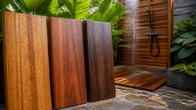 best wood for outdoor shower