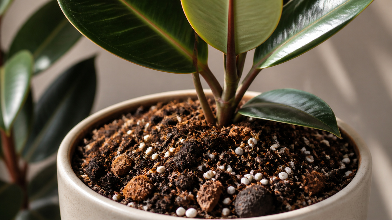 best soil for rubber plant indoors